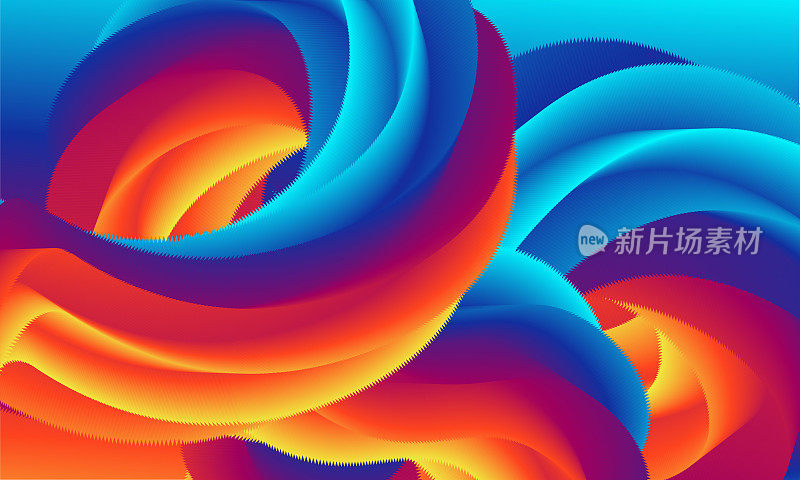 Fluid Abstract Design On Gradient Background. Abstract Design with a modern fluid and liquid for your template  with space for your text